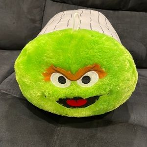 Sesame Street Oscar stuffed animal Pillow like